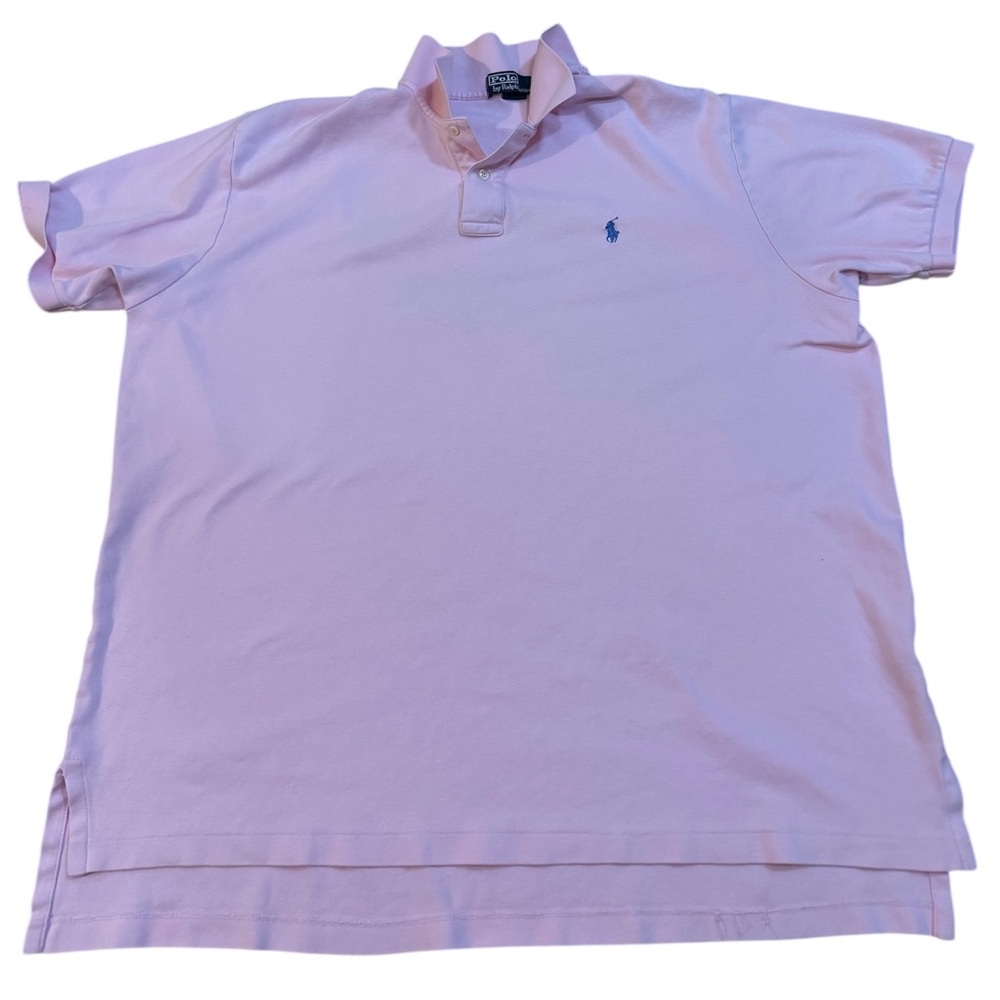 Polo Ralph Lauren Polo Shirt Men XXL Pink Pony Logo Short Sleeve Classic Fit